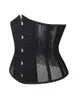 Femmes Shapers Gothique Mesh Respirant Corset Femmes Sexy Bustier Taille Cincher Minceur Corps Shaper Plus La Taille Underbust Corselet Noir Clubwear 230414