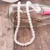 Braccialetti con ciondoli Bianco multistrato 6mm Perline rotonde Bracciale con fili Pietra naturale Giade Cristallo Corda elastica Braccialetto Gioielli regalo 21 "A976