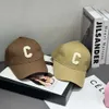 Celiene CEL Beanie Chapeau de qualité supérieure Chapeau de luxe de créateur Lettre brodée Chapeau de baseball dur Chapeau de langue à bord incurvé polyvalent pour femmes Protection solaire pour hommes