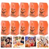 Present Wrap 10st Pumpkin Party Bags Biscuit Chocolate Candy Box Popcorn Bag