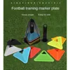 Sporthandschuhe Fußballplatte Feldmarkierung 18 4 5 cm Ausrüstung PE-Dreieckslochdesign Verschleißfester Mannschaftsfußball 231114