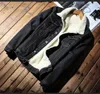 Men's Jackets Idopy Winter Men's Casual Denim Jacket With Fur Lined Thicken Warm Coat Fleece Jean Outerwear For Male Plus Size 231113