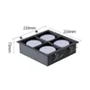 Plafonniers encastrés carrés LED Downlight remplaçable GX53 lampe 4x7W 4x9W 4x12W Spot pour salon chambre