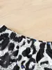 Ensembles de vêtements printemps et automne bébé filles motif léopard tournesol manches longues sweat à capuche pantalon ensemble mode décontractée 231113