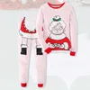 Kleidungssets Baby Jungen Weihnachtsmann Kleidung Set Winter Weihnachtskostüm Baby Home Kleidung Kinder Kleinkind Jungen Kleidung Kinder Pyjamas Sets 231113