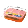 Dijkartikelen stelt vier plastic lunchbox voor Toddlers Student Office Worker Boxes Microwave Oven Sac A Enfant Bento Kids