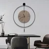 Wanduhren Geschenk Home Clock Stücke Elegante Art Deco Einzigartige klassische Wohnzimmer Runde Designer Nordic Duvar Saati Dekor