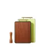 1 st eBony Wood Choping Board PP Solid Wood Choping Board Multifunktionellt hushåll Tjockat köksmaterial