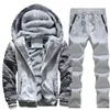 Erkek Hoodies Sweatshirts Erkek Kamuflaj Sweatlesuit Sport Hoodies Pantolon İki Parça Set Açık Hava Spor Takım Elbise Taktik Giyim