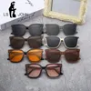 Óculos de sol luxo coreano cateye mulheres homens marca designer acetato moda polarizada óculos de sol tons uv400