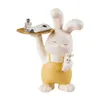 Decorative Objects Figurines Creative Resin Rabbit Tray Storage Ornaments Living Room Porch Desktop Key Small Items Crafts Home Decoration Accessories 231114