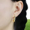 Boucles d'oreilles pour femmes, nouveau Design, curseur mobile, perles d'espacement rondes pavées, épingle de sécurité CZ blanche, Fashion5801202, 2021