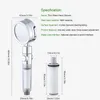 Bath Accessory Set Handheld Showerhead 3 Spray Modes Water Saving Shower Wand 360 Degree Rotation Adjustable Setting Rain High Flow