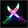 Party Favor LED Jouets Couteau de lumière électronique Simation Épée pour enfants Colorf Flash Swords Cadeaux pour enfants Za5003 Drop Livraison Accueil Ga Dhewl