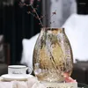 Vases Light Luxury Thick Cracked Glass Vase Extra Large Glaze Ice Flower Living Room High-end Home Arrangement Ornaments