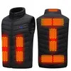 Sport Men's Vests 2491113 Places Vest Men Women USB uppvärmda värme Termiska kläder Jakt Vintervärmjacka 231113 2024 Hot Sale