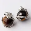 Pendant Necklaces Xinshangmie 16MM Natural Tiger Eye Stone Round Beads Inlay Chinese Dragon Fashion Charm Jewellery 1Pcs