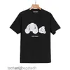 Camisetas de ángel Camiseta con estampado de oso de peluche decapitado de Palm Trendy Ropa holgada para hombres y mujeres Letra de manga corta 88ee0sm28k