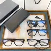 Solglasögon Designer Eyeglass Frame Female Chic Plain Black Box Myopia kan matchas olika grader UB48