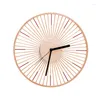 Orologi da parete Orologio in legno Design moderno Lusso giapponese Grande arredamento per la casa Orologi silenziosi Regalo per la decorazione del soggiorno fatto a mano