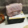 Magasin pas cher 90% de réduction sur la chaîne en gros wallte Fat Man le sac fourre-tout main magnifique poignée en tricot sacs à bandoulière pour femmes grille carrée