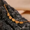 Łańcuchy ekologiczne 18-karatowe złoto splowane długie krocze biżuterię biżuteria ze stali nierdzewnej łańcuchowe naszyjniki dla kobiet mejr kołnierzy