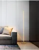 Lampade da terra Lampada semplice Nordic Nero/bianco Alluminio Lunghezza verticale Soggiorno Rack LED