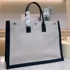 Borsa da spiaggia all'aperto Borsa tote unisex in tela Borsa alla moda di grande capacità 48 cm