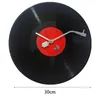 壁の時計ヨーロッパのレトロノスタルジックなウルトラキエット時計レコードパーソナリティカフェバー装飾ドロップ