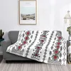 Filtar 3D -tryck Kabyle mattor Filtar andas mjuk flanell vinter bohema amazigh berber kast filt för soffan hem sänggåvor 231113