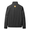 Men's Jackets Men's Spring Jacket Coats Casual Solid Color Stand Collar Men Business Windbreaker For Plus Size 8XL