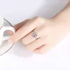 Rode Spinel Ring S925 Zilver Micro Set Zirkoon Gepersonaliseerde Ring Europese Vrouwen Super Sprankelende Ring Bruiloft Feest Valentijnsdag Cadeau Merk High-end Sieraden SPC