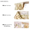 Tende trasparenti Stile europeo per soggiorno Camera da letto Sala da pranzo Royal Luxury Valance Pelmet Windows Swag Curtain Wedding Backdrop Stand 230413