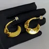 Boucles d'oreilles créoles françaises haut de gamme en forme de C, Design en spirale, accessoires insolites, bijoux de luxe pour femmes