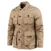 Cappotti tattici Autunno Inverno Giacca da campo tattica Uomo Cappotto militare mimetico americano Giacca a vento Multi-tasca Giacca in pile caldo antivento da esterno Uomo zln231114