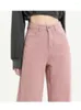 Damesjeans lente dames harajuku vracht baggy streetwear los casual wide been dames vintage demin broek rechte broek broek