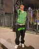 2023 Tasarımcı Erkek Y2K Kot Padfriend Hip Hop Mektubu Baskılı Siyah Pantolon Erkek Kadın Moda Gündelik Kaya Geniş Ayak Bulbalı Pantolon Sokak Giyim