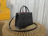 5A New Summer Luxury ONTHEGO Shoulder Bag Designer Top grade Leather Leisure Shopping Bag Women's Handbag Crossbody Bag Fashion Big Wallet