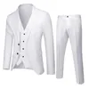 Męskie garnitury Blazers męski garnitur Slim 3 -częściowy garnitur Business Wedding Party Wedding Kurtka kamizelki i garnitury dla mężczyzn męskie ubrania w garniturze Mężczyźni 231114
