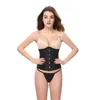 Women's Shapers Sexy Corset Underbust Printing Bustiers Slimming Belt Body Shaper Up Boned Overbust Waist Women Costumes Black Plus Size S-6XL 230414