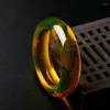 Bangle Natural Mexico Blue Amber Bangles For Women Men Genuine Certified Fine Jewelry Gift Ladies Bracelet Accessories