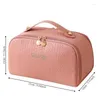 Cosmetic Bags Large Travel Bag For Women Elegant PU Leather Makeup Pouch Female Toiletries Organizer Make Up Storage Lady Box