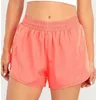 Lulus Summer Yoga Clothing Lulus Women Courfitial Soft Shorts Roose Casual Breseableクイック乾燥フィットネスパンツランニングエラスティックヨガショート