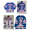 SL Vintage Wayne Gretzky Rangers Hockey Trikot Brian Leetch Mark Messier Jaromir Jagr Richter James Patrick Ron Greschner Rod Gilbert Adam