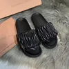 Designer Slippers Women Slide Plataforma Multa de borracha Sandals Luxury Sandal Beach Ladies Slipper Slipper Tamanho 35-40