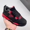 Nouveaux chaussures de basket-ball pour enfants 4s Chicago Black Red 4 Boy Girl Girl Sneaker Toddlers Fashion Baby Trainers Children Footwear Athletic Outdoor 22-37