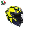 Дизайнерский шлем AA Шлемы Moto AGV Полнолицевые шлемы PISTA Импортный гоночный автомобиль Ice Blue из кованого углеродного волокна Rossi Limited Edition 75-летие WN SO4V VODT