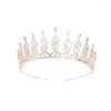 Hårklipp myfeivo brud blommor tiara glänsande zirkon krona tillbehör prinsesse förlänger super fairy bröllop smycken hq0800