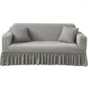 Stol täcker 20232023 Spring Light Luxury Non-Slip Bubble Kjol Sofa Cover