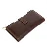 Wallets Special Offer First-class Cowhide Wallet Europe And Long Men's Multi-card Genuine Purse